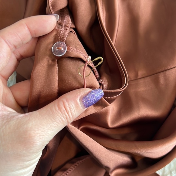 Bronze Long Sleeve Dress - Picture 8 of 8